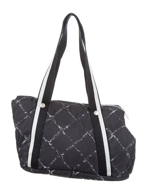 chanel dog carrier bag